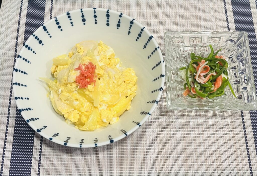 塩麴漬け鶏胸肉の親子丼