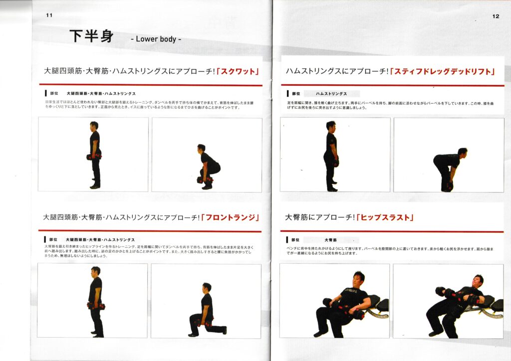 トレーニングマニュアル　下半身